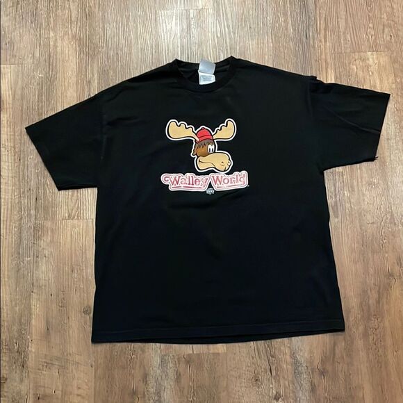 National Lampoons Wally World Moose Black Men’s Graphic Tee Size XL - Picture 1 of 10
